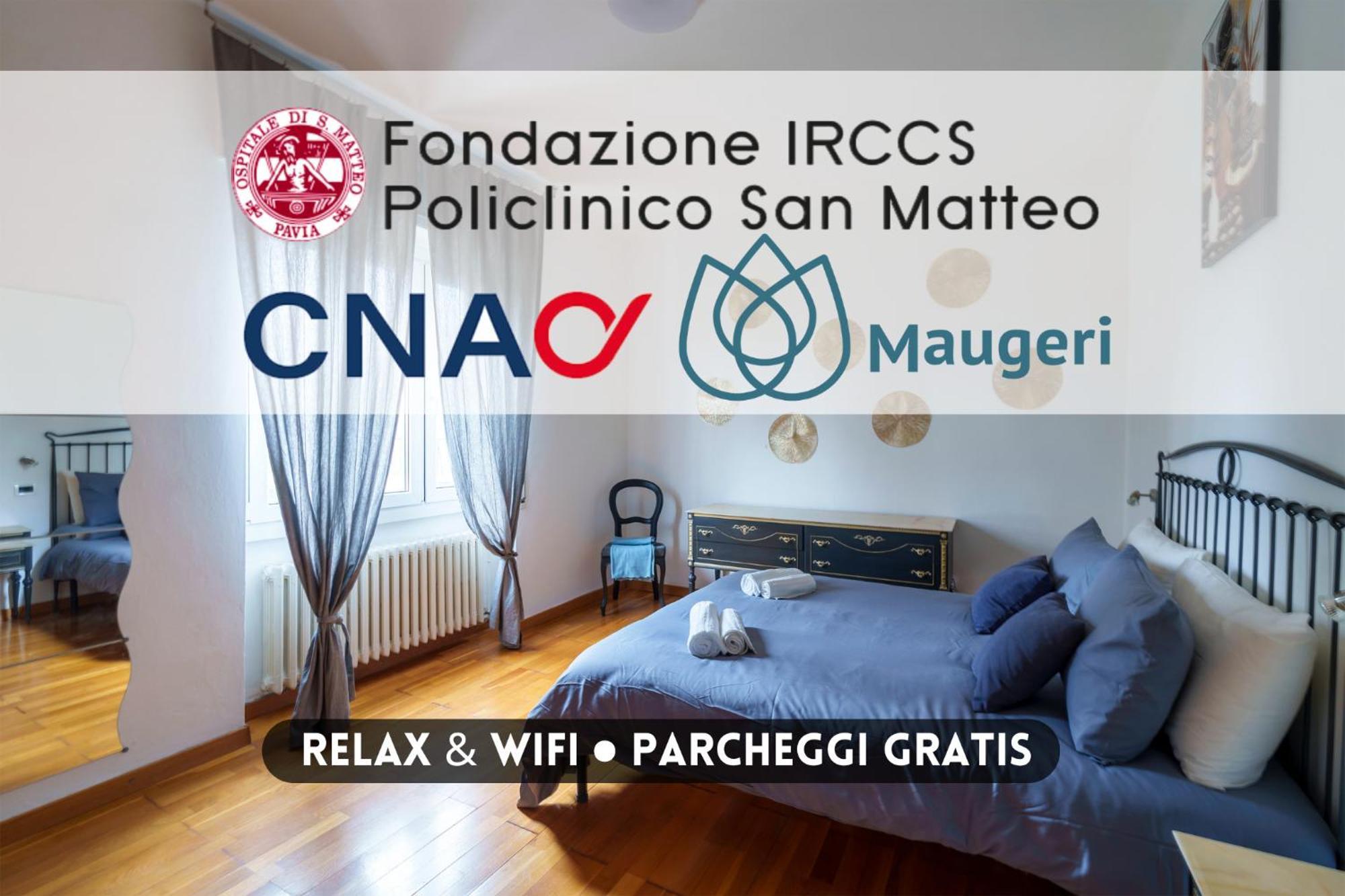 Ospedali E Universita - Policlinico San Matteo A 300M - Parcheggio Gratis パヴィーア エクステリア 写真